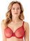 Gossard Women's Glossies Lace Sheer Bra, Raspbery Blush, 36FF