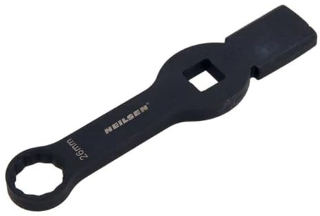 Neilsen CT4507 M26 Slogging Wrench 12-Point 3/4in Square Drive | 12-point design, Two striking faces, 20mm / 3/4in square drive, Commercial brake calliper tool, Hammer striking design