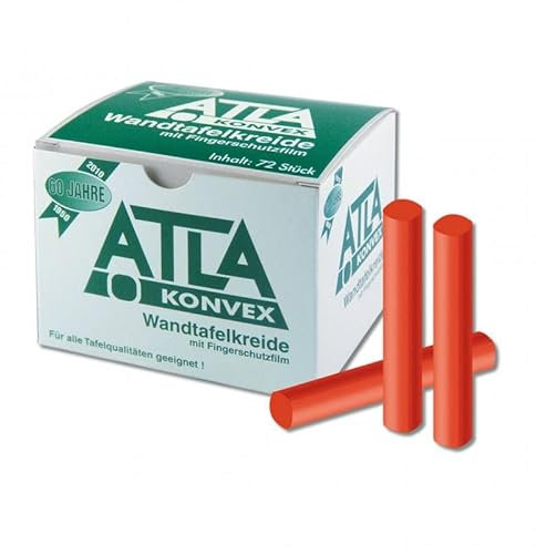 ATLA-Kreide, Tafelkreide rot, 72 Stück, konvex | Wiemann Lehrmittel