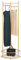 Cre Cra Kleiderständer Gold,Garderobenständer Stabil,Kleiderstange Metall,Eckgarderobe,Kleine kleiderstange,Kleidungsständer,Kleiner Kleiderstander Modern,Mini gaderobenstaender,jackenständer