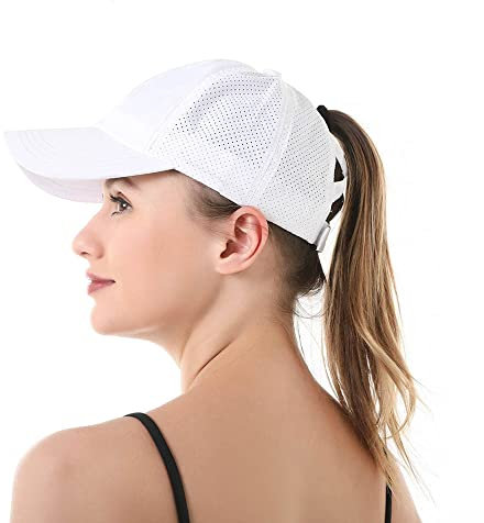 Adicloz Pferdeschwanz Basecap Damen Sommer, Baseball Caps für Damen Einstellbar mit Atmungsaktivem Mesh, Kappen für Running Golf Camping