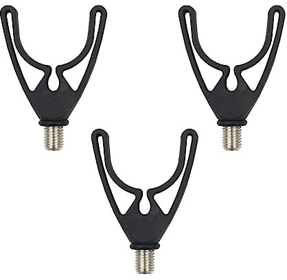 Steinn Rutenauflagen 3 Stück robust Ruten Halterung für Rutenhalter Rutenständer Rod Pods Buzzer Bars und Bank Sticks