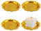 AffeGifts Candle Holder Gold, 4pcs Kerzenhalter Metall Runde Stabkerzenhalter Kerzenständer Vintage Goldene Kerzenhalter Dekorative für Spa Hochzeit Badezimmer Kirche Weihnachten Dekor