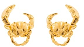 COPPERTIST.WU Krabben Ohrringe Silber 925, Hypoallergen Ohrstecker, Meeresleben Schmuck für Damen, Mädchen, Herren (Anpassen)