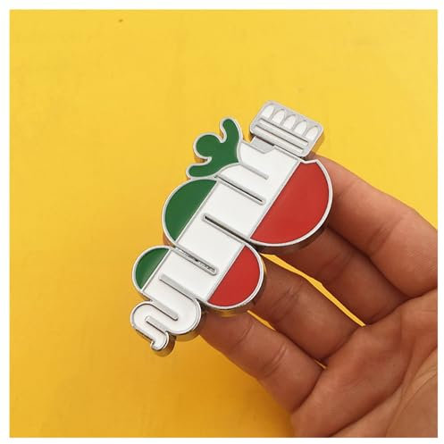 MNBHJGR Auto Emblem,für Alfa Romeo Giulietta Giulia Mito Stelvio GT 147 156 159 166 166 3D Metall Chrom Emblem Badge Aufkleber Original Ersatzteil Emblem Car Styling,L