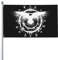 Wikinger-Kreis, Runensymbol, Rabe, skandinavische Flagge für Haus, Rasen, zum Aufhängen, Dekoration, Hofbanner, Urlaub, Willkommensflaggen mit 2 Metallösen, für drinnen und draußen, 90 x 60 cm