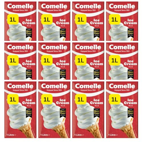 12x1L Comelle Ice Cream Mix UHT Whippy Ice Cream Mix Bulk Catering (12x1L)