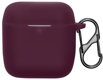 kwmobile Custodia Caricatore Compatibile con Marshall Minor IV/Minor 4 - Cover Silicone viola magenta - Rivestimento Gommato Protezione con Gancio