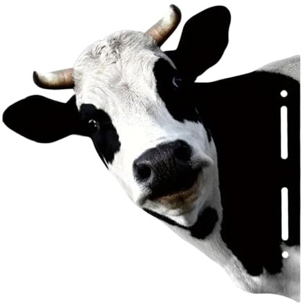 Proypiax Kuhkopf Gartenstatuen Edelrost Metall Dekoration Tierischer Rost Kuh Figur Gartendeko Cow Baumstecker