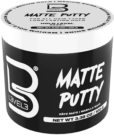 L3 Level 3 Matte Putty – Haartexturierungsknete für Damen und Herren mit Mattem Finish 100 ml