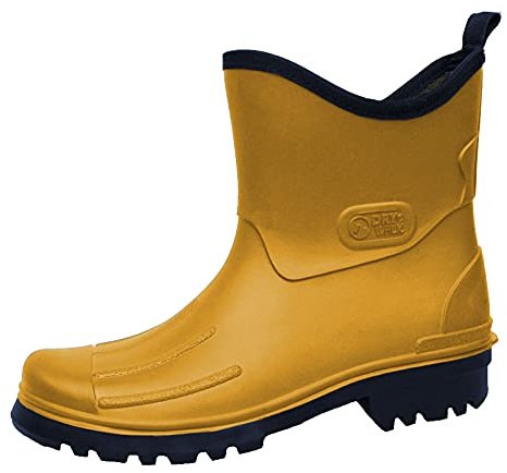 Bockstiegel Herren Gummistiefel Regenstiefel Kurzstiefel Peter, Farbe:Gelb, Schuhgröße:EUR 45, Artikel:-3089 gelb/dunkelblau