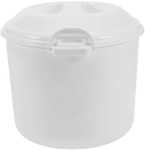 OFFSCH Cuiseur à Riz Réutilisable 3l Pour Micro-ondes, Plastique Alimentaire, Cuisson Vapeur Uniforme, Cuisson Riz Et Légumes, Léger, Utilisation La Cuisine Familiale, Avec Panier Vapeur Et Couvercle