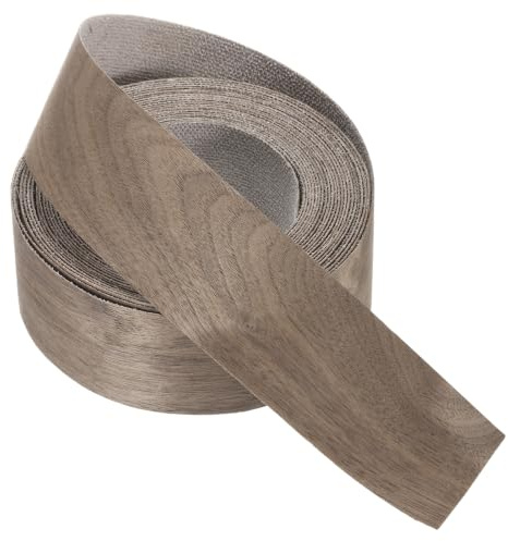 PATIKIL Bordatura Noce 51 mm x 7.62m Bordatura Flessibile Compensato | Nastro Impiallacciato Legno Preincollato, con Adesivo Termofusibile, per Restauro Mobili, 2 x 25ft