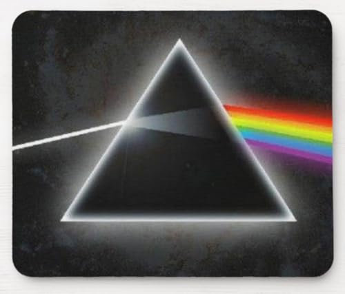 MOUSEMAT ~ PINK FLOYD ALBUM COVER ~ rectangular mouse mat pad dark side of the moon covers design for Mac iMac Macbook Laptop PC Computer novelty and functional mousepad