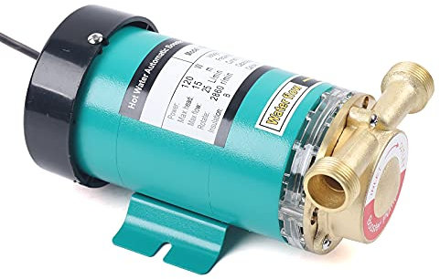 Water Pressure Booster Pump 120W 25L/min Automatic Electric Pump for Showers & Washing Machines Cast Iron & Copper 220V UK Home Water Pressure Solution