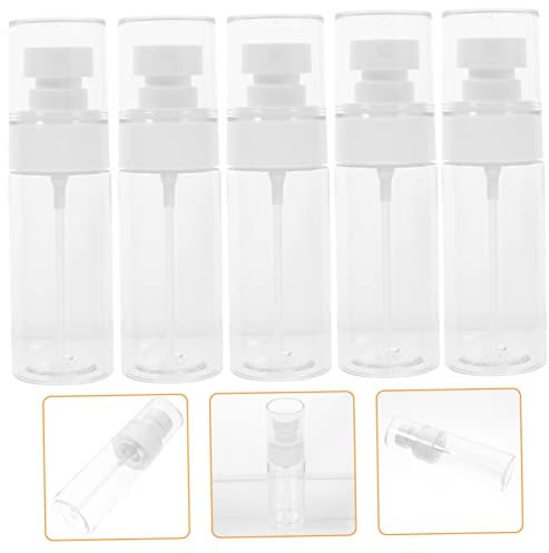 BESTYASH 5Stücke Kleine Nachfüllbare Sprühflaschen Reisegröße Nebelsprayflaschen Für Toner Gesicht Und Haarnebel Transparent Für Reisen Und Kosmetik Anwendungen