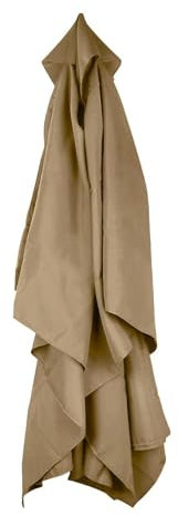 KDQRMVV replacement parasol canopy 8 arms 3.5m for outdoor overhang cantilever garden table umbrella cover(Color:Khaki)