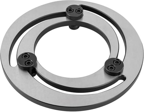 Gertrude 4-15 Pulgadas Anillo De Mandíbula Ajustable Acero De Tres Garras para CNC Plato De Torno Mordazas Blandas Reparación De Taladros Dispositivo De Garras Silver,4in