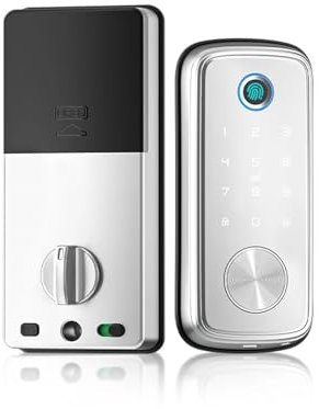HLRTBCN Tuya Zigbee Smart Deadbolt Locks for Front Door Alexa WiFi tuya app Biometric Fingerprint keyless Entry Keypad door lock(T1 pro zigbees) Learned extensively Aqiong