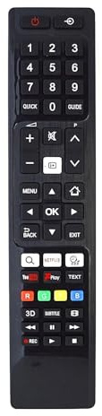 Budget Replacement Remote Control For Toshiba 32D3754DB 32 Smart TV/DVD Combi