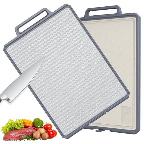 ROTTOGOON Chopping Board Stainless Steel Double Sided Plastic Cutting Board | ROTTOGOON Chopping Board Stainless Steel Double Sided Plastic Cutting Board