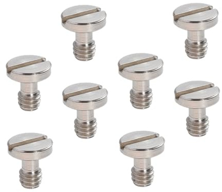 BELLIFFY 8 pezzi Viti Montaggio Fotocamera per Treppiede e Slitta Rapida Piccole Leggere e Resistenti per Accessori Fotografici