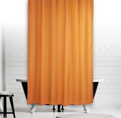 KS Handel 24 Textil Duschvorhang 240x200 cm/Orange Uni
