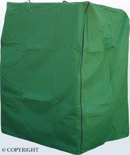 AMBIENTE-LEBENSART.DE Strandkorbhaube-Strandkorb-Hülle-Strandkorbplane-Wetterschutz 162 cm Breite XXL Grün