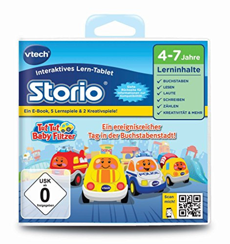 Vtech 80-232504 - Storio 2 Lernspiel TUT Baby Flitzer, Buchstabenstadt