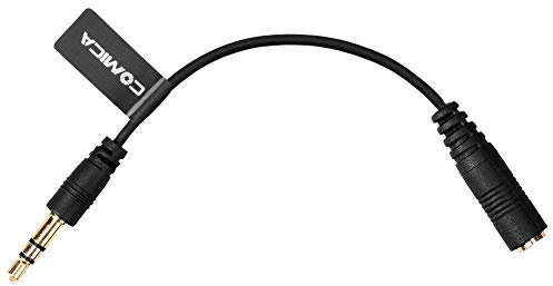 COMICA CVM-CPX TRS (männlich) zu TRRS (weiblich) 3,5 mm Audio Kabel Konverter Mikrofon Kabel Adapter für Canon Sony Nikon Kamera Camcorder TRRS-TRS Adapter