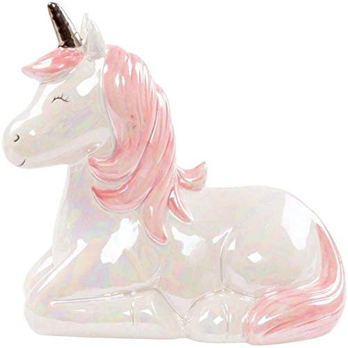 Sass & Belle Regenbogen-Einhorn-Sparbüchse, -Sparschwein,-Spardose, niedliches Geschenk für die Heimdekoration