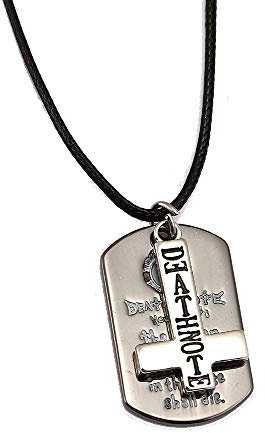 Death Note Halskette Metallanhänger Dog Tag Logo & Kreuz