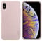 Cable Technologies iVelvet für iPhone XS Max, Apple iPhone X Hülle Schutz und Design, Hochwertige Materialien, Stoßfestes Nice Liquid Silicone (pink Sand)