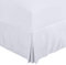Utopia Bedding Valance Sheet King - Soft Brushed Polyester - Microfibre - Pleated - Fits Under the Mattress & Down to the Floor - Base Bed Skirt (White)