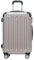 BEIBYE Zwillingsrollen Hardcase Reisekoffer Koffer Trolleys Hartschale in XL-L-M in 14 Farben (Champagner, Mittler Koffer (66cm))