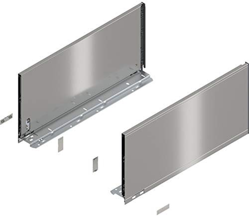 Blum Legrabox pure H F Schubladenschienen Set | 1 Paar, 70kg 650mm | Tip On Vollauszug, inox