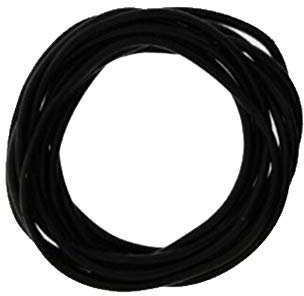 Lizzy Pack of 12 Neon Gummie Bracelets | Bright Gummy Jelly Rubber Bangles Shag Bands Friendship Wristbands | Party Bag Fillers and 80s Halloween Fancy Dress Accessories (Black)