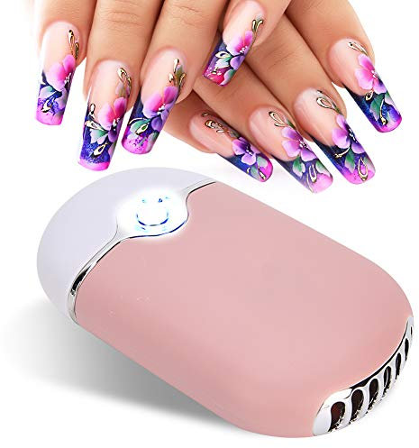 USB Portable Fan for Eyelash Technician, Handheld Dryer for Eyelash Glue and Extensions, Nail Polish Fan for Salon and Personal Use