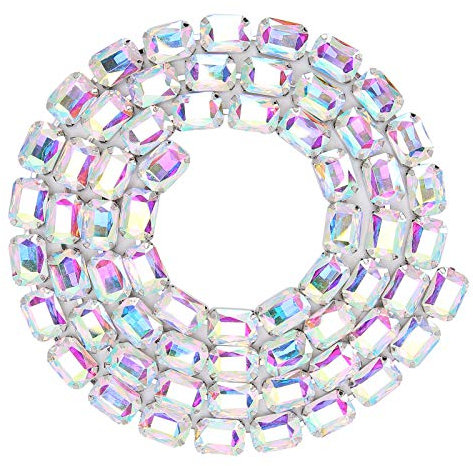Glaskette Anhänger DIY handgemachte Nähkleidung Tasche Hochzeit Dekoration Schuhe Zubehör Schmuck Nähen DIY Handwerk(Farbe)