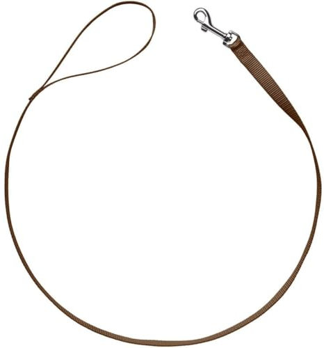 HUNTER Führleine London MINI | Braun | Größe 10/140 | weich & leicht | reißfest & schnelltrocknend | pflegeleicht & formstabil | ideal für Spaziergänge | leuchtende Farbe für Alltag & Abenteuer