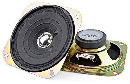 Argerrant 2Pcs 4Inch Portable Full Range Speaker Driver 8Ohm 5W Audio Loudspeakers Column For DIY Home Sound Theater