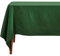 HOMESCAPES Green Table Cloth, Plain Cotton Tablecloth, Extra Large Rectangular, Handcrafted & Durable Dining Table Cover with Hem Stitch, Hypoallergenic, Washable, Dark Green - 178 x 305cm