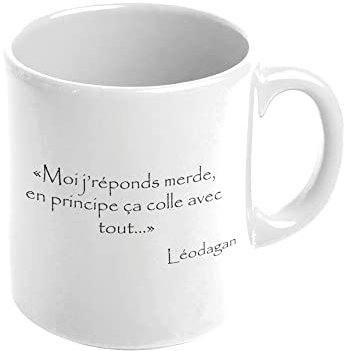 Mygoodprice MUG en céramique au motif Leodagan merde