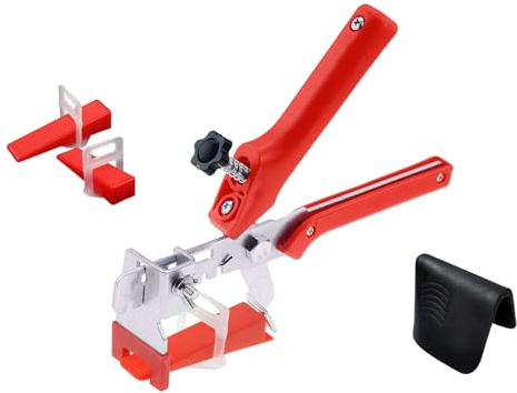 Kit croisillon carrelage autonivelant 200 clips (2mm)+100 cales+1 pince+calfeutrage joint OFFERT.Système Autonivelant Pour Pose de Carrelage - Facile à Utiliser - Résultat Professionnel Sol & Mur