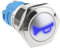 The Lord of the Tools Commutateur de Bouton Klaxon de Voiture 12V 16mm Interrupteur à Bouton-Poussoir Lumière LED Bleu Réinitialisation Interrupteur Marche/Arrêt pour Véhicules Camping-Cars Bateaux
