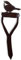 Rustic Warehouse Norfolk Limited Robin On A Spade Handle Garden Decoration, Garden Ornament Feature Sign, Gardening Gift Present