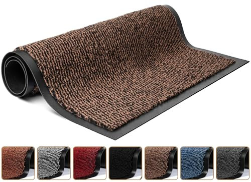 Lexell Washable Door Mat for Indoor & Outdoor - Highly Absorbent Non-Slip FloorMat, Heavy Duty Rubber Mat for Front & Back Door - Stunning & Waterproof
