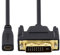 xiwai 20 cm Câble Micro HDMI 1.4 Type-D 4K vers DVI 24+1 - Câble d'extension Mâle vers Femelle pour Carte Graphique HDTV UHD Noir