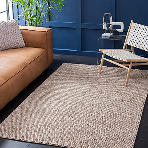 Safavieh Natura Collection NAT620T-4SQ Teppich, quadratisch, handgefertigt, strukturierte Wolle, ideal für Wohnzimmer, Schlafzimmer, Esszimmer