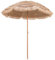 COSTWAY Sombrilla hawaiana, sombrilla de playa de paja, UPF 50+, plegable 30°, sombrilla de jardín, sombrilla de paja, sombrilla de mercado, sombrilla de terraza para jardín, balcón, playa